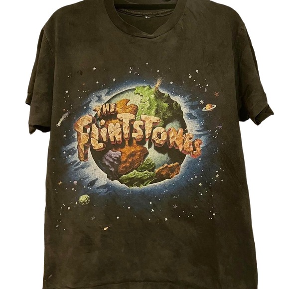 Vintage 90s The Flintstones Movie Promo Single Stitch Shirt Adult Large - Picture 1 of 3
